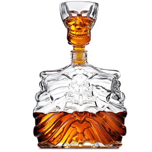 Godinger Dining Godinger Skellington Whiskey Glass Decanter With
